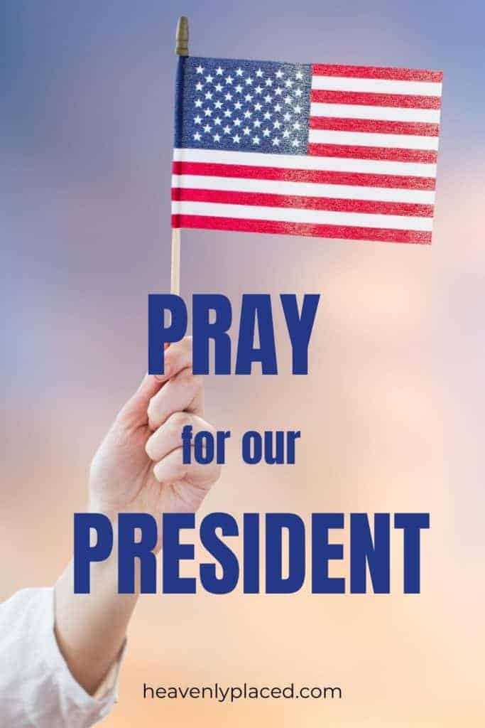 pinterest pin Pray for the President