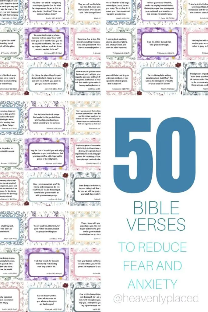 50 Powerful Bible Verses To Overcome Anxiety And Fear | Heavenly Placed