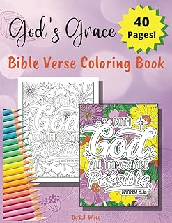 grace bible verse coloring book